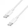LogiLink USB 2.0 USB-C do USB-C Kabel pleciony nylonem 60W Biały 1m