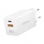 Logilink Ładowarka USB-A/C 65 W GaN, 1x USB-A (QC), 1x USB-C (PD), biała