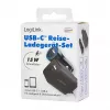 Logilink Zestaw ładowarek USB-A/C, 15 W, 1x USB-A, 1x USB-C, Czarny