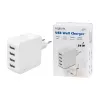 Ładowarka Logilink USB-A, 24 W, 4-portowa, 4x USB-A, biała