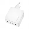 Ładowarka Logilink USB-A, 24 W, 4-portowa, 4x USB-A, biała