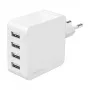Ładowarka Logilink USB-A, 24 W, 4-portowa, 4x USB-A, biała