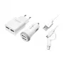 Logilink Zestaw do ładowania USB-A, 10,5 W / 10 W, 2-portowy, 2x USB-A, biały