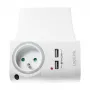 LogiLink USB-A Ładowarka ścienna 10.5W 2-portowa z podstawką ładującą, Biała