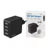 LogiLink Ładowarka ścienna USB-A, 24W, 4-portowa, 4x USB-A, czarna