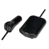 Logilink ładowarka samochodowa USB, 2+2 porty, 24W, czarna