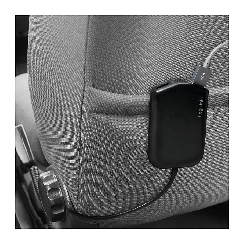 Logilink ładowarka samochodowa USB, 2+2 porty, 24W, czarna