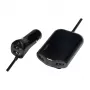 Logilink ładowarka samochodowa USB, 2+2 porty, 24W, czarna