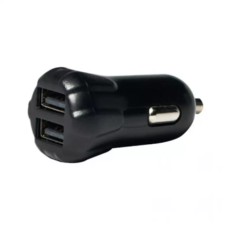 LogiLink Zestaw Ładowarka Samochodowa USB, 2-Portowa + Uchwyt