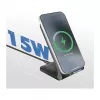Logilink Bezprzewodowa podstawka ładująca 15 W, podwójna cewka, czarna