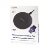 LogiLink Bezprzewodowa Szybka Ładowarka Stołowa 10 W Qi Pad Czarny