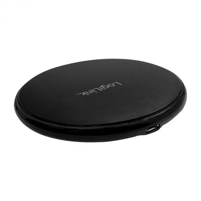 LogiLink Bezprzewodowa Szybka Ładowarka Stołowa 10 W Qi Pad Czarny
