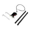 LogiLink WL0248 PCI-Express Wi-Fi 6E AX5400 Tri-Band Card with Bluetooth 5.2, 2.4/5/6 GHz, 2x Detachable 5 dBi Antennas, Intel AX210, WPA3, Windows 10/11 & Linux