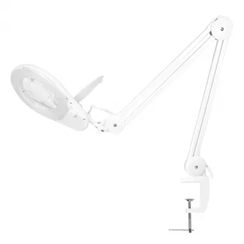 LogiLink WZ0058 Lampa LED z lupą, soczewka ze szkła optycznego 127 mm, 5 dioptrii, biała