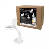 LOGILINK WZ0059 Lampa powiększająca LED ze stojakiem biurkowym, 3 dioptrie (1.75x), 40 diod SMD LED, 6.5W, światło dzienne, czarna
