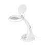 LOGILINK WZ0059 Lampa powiększająca LED ze stojakiem biurkowym, 3 dioptrie (1.75x), 40 diod SMD LED, 6.5W, światło dzienne, czarna