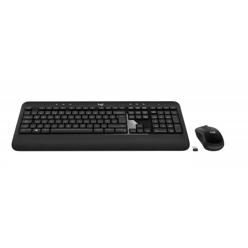 Logitech Advanced Combo Bezprzewodowy Zestaw Klawiatury i Myszki - Czarny