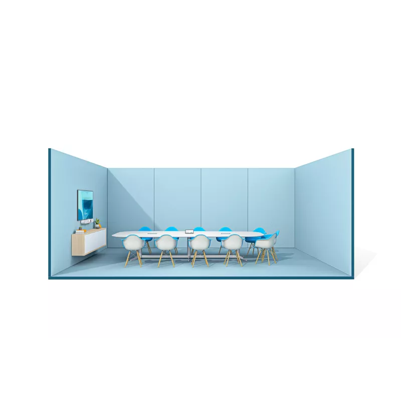 Logitech ConferenceCam Rally Bar White - 4K UHD Video Conferencing Bar z 15-krotnym zoomem, 6 mikrofonami z formowaniem wiązki, AI Auto-Framing
