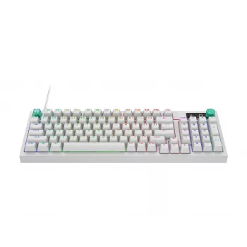 Logitech G316 X 98 Compact Mechanical Gaming Keyboard, GX Brown Tactile, LIGHTSYNC RGB, White, German Layout