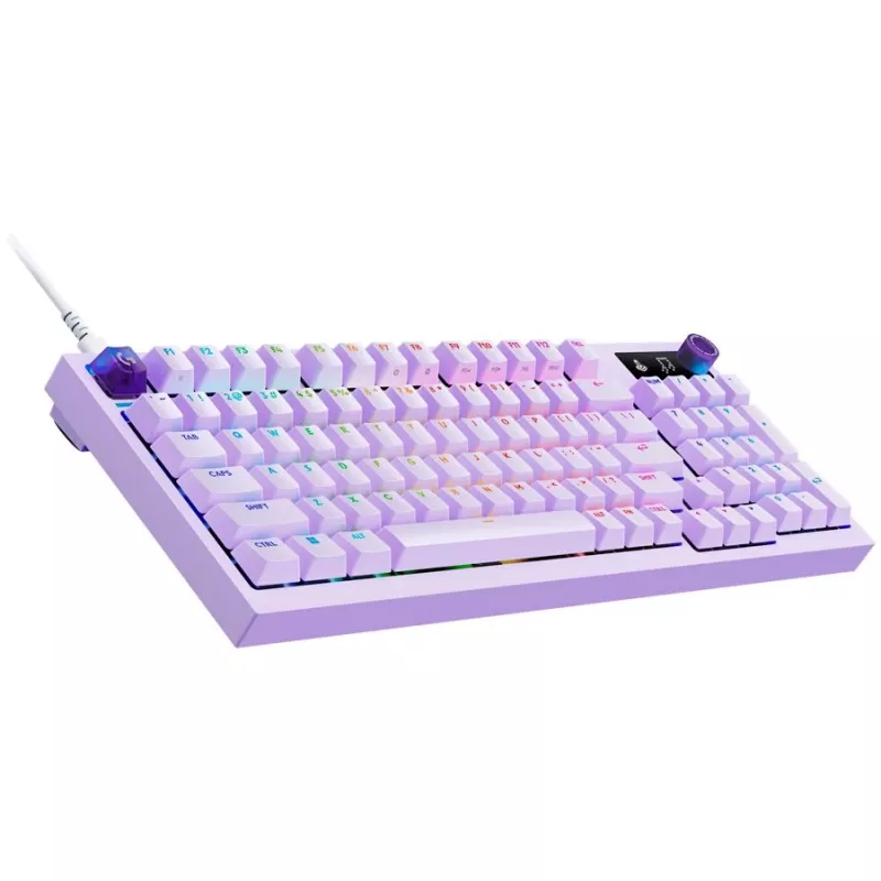 Logitech G316 X 98 Przewodowa klawiatura gamingowa - liliowa - US International - przełączniki dotykowe