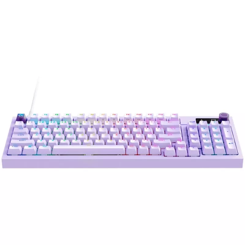 Logitech G316 X 98 Przewodowa klawiatura gamingowa - liliowa - US International - przełączniki dotykowe