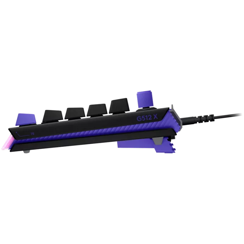 Logitech G512 X 75 Carbon Mechanical Keyboard z przełącznikami dotykowymi GX Brown i podświetleniem LIGHTSYNC RGB