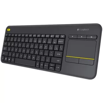 Logitech K400 Plus Bezprzewodowa klawiatura dotykowa - Czarny