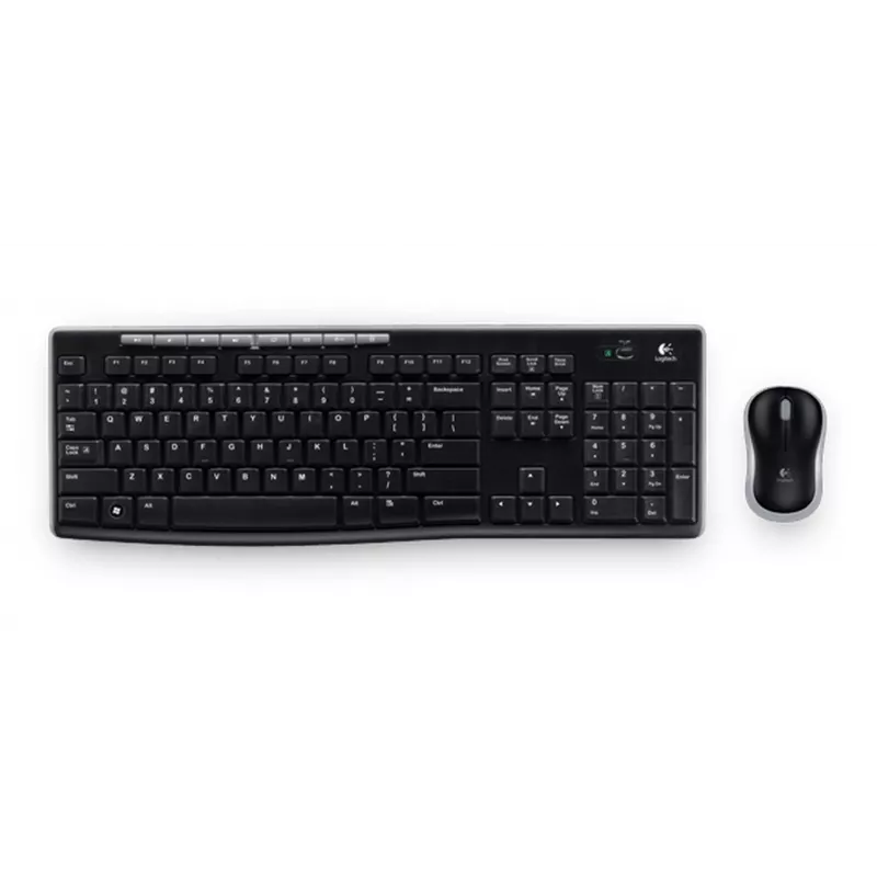 Logitech MK270 Bezprzewodowy zestaw – pełnowymiarowa klawiatura i mysz RF 2,4 GHz (czarny)