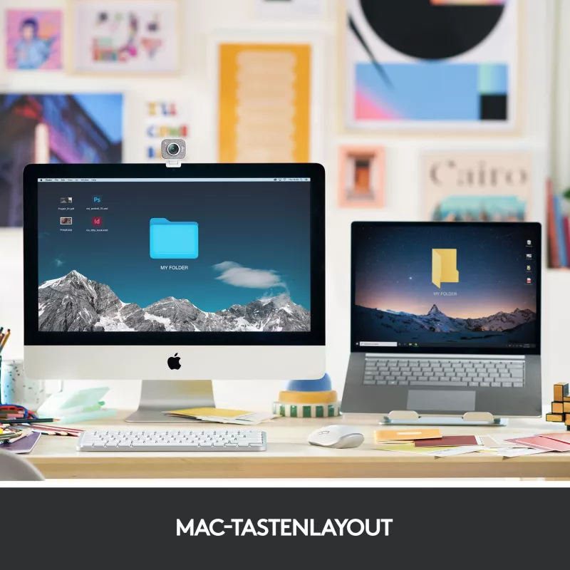 Logitech MX Keys Mini for Mac - Bezprzewodowa klawiatura - Podświetlana - Space Gray