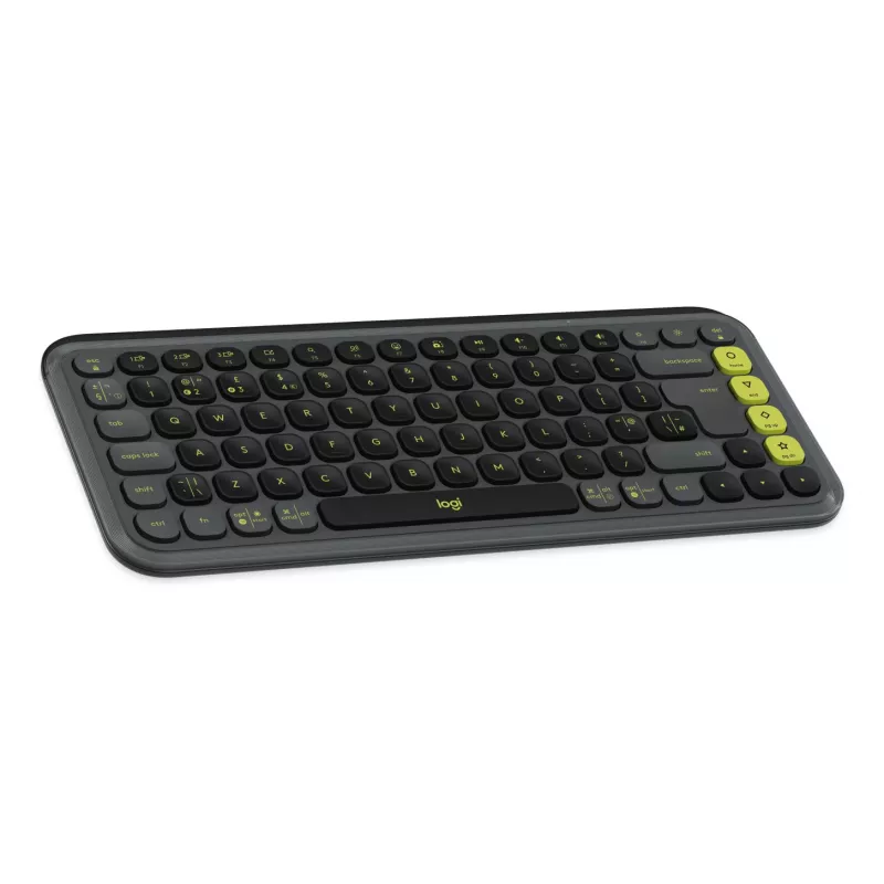 Logitech POP Icon Keys Bezprzewodowa Kompaktowa Klawiatura Mechaniczna, Blast Yellow