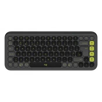Logitech POP Icon Keys Bezprzewodowa Kompaktowa Klawiatura Mechaniczna, Blast Yellow