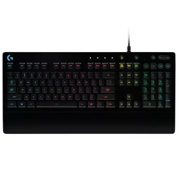 Logitech Prodigy G213 Prodigy Klawiatura do gier - Podświetlenie RGB, QWERTY US English, Odporna na zalanie, Zintegrowana podpórka pod dłonie