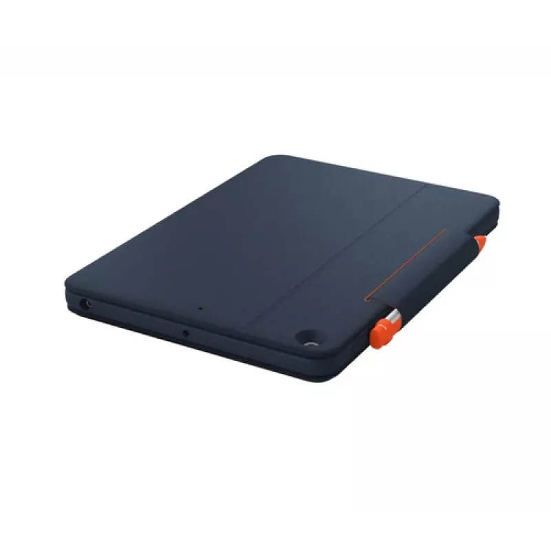 Logitech Rugged Combo 3 Touch for Education - Klawiatura i etui folio - z gładzikiem - Apple Smart Connector - AZERTY - francuski - Classic Blue - dla edukacji - do Apple iPad 10.2 cala