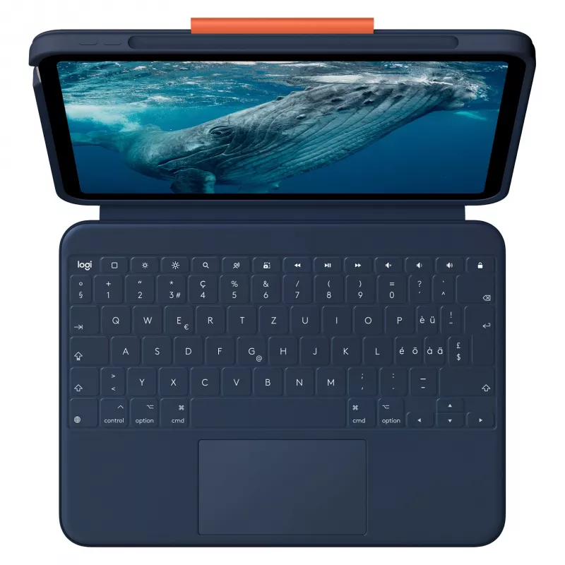Logitech Rugged Combo 4c Touch Classic Blue (CH) etui z klawiaturą i touchpadem dla iPad 7/8/9