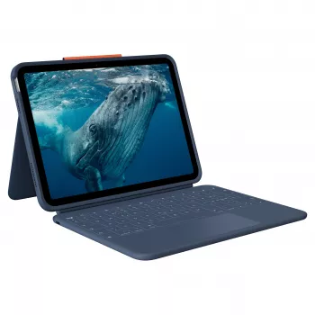 Logitech Rugged Combo 4c Touch Classic Blue (CH) etui z klawiaturą i touchpadem dla iPad 7/8/9