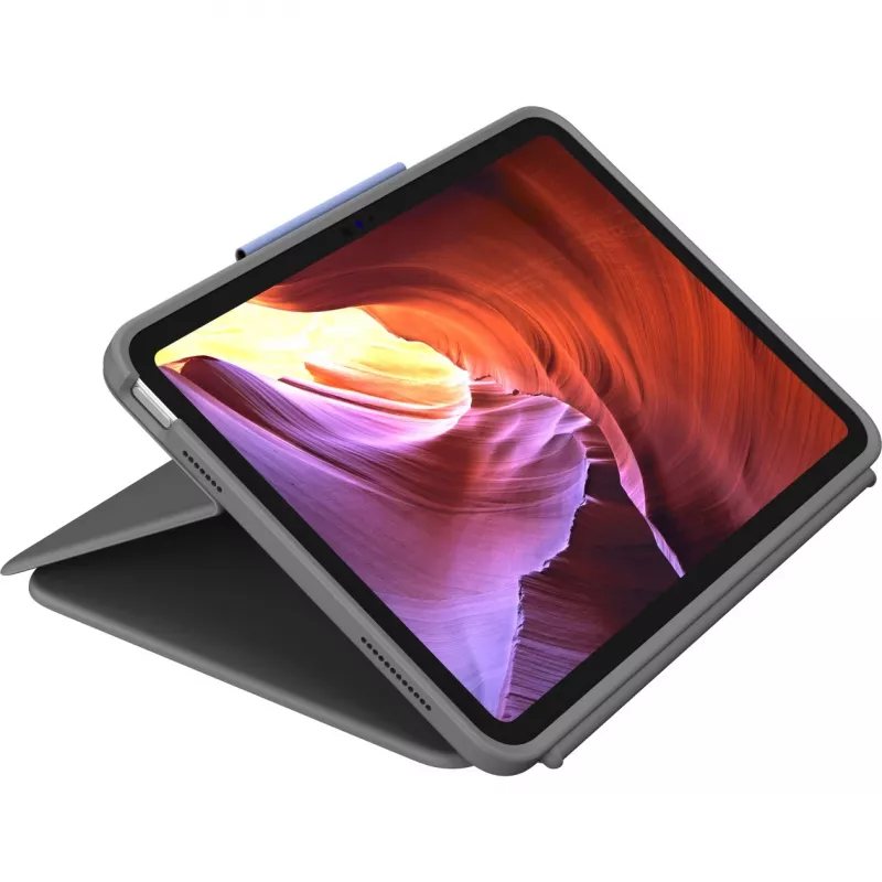 Logitech Rugged Folio z klawiaturą QWERTY US International dla Apple iPad 10. generacji (A2696) – grafit, ochrona przed upadkiem MIL-STD-810G