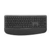 Logitech Signature Comfort Plus Combo MK880 for Business - Zestaw klawiatury i myszy - Pełnowymiarowy - ze wskaźnikiem LED baterii - Bezprzewodowy - USB-C, Bluetooth LE - QWERTZ - Niemiecki - Grafitowy