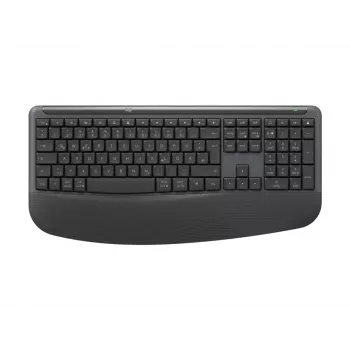Logitech Signature Comfort Plus Combo MK880 for Business - Zestaw klawiatury i myszy - Pełnowymiarowy - ze wskaźnikiem LED baterii - Bezprzewodowy - USB-C, Bluetooth LE - QWERTZ - Niemiecki - Grafitowy