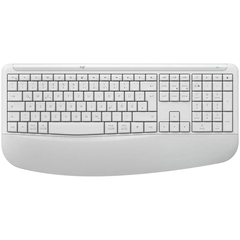Logitech Signature Comfort Plus MK880 Wireless Combo - Off-White - US International - Bluetooth - Logi Bolt