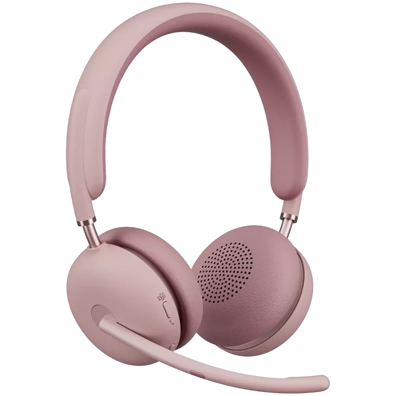 Logitech Zone Wireless 2 - Przewodowy i Bezprzewodowy - Biuro/Call Center - 230 g - Słuchawki - Różowy