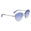LONGCHAMP LO128S-719 Damskie okulary przeciwsłoneczne w kształcie motyla, złota oprawka, brązowe soczewki gradientowe 58/18/140 mm