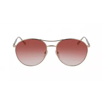 Okulary przeciwsłoneczne damskie Longchamp LO133S-59770 Butterfly, oprawka Havana, szkła brązowe gradientowe, 59mm