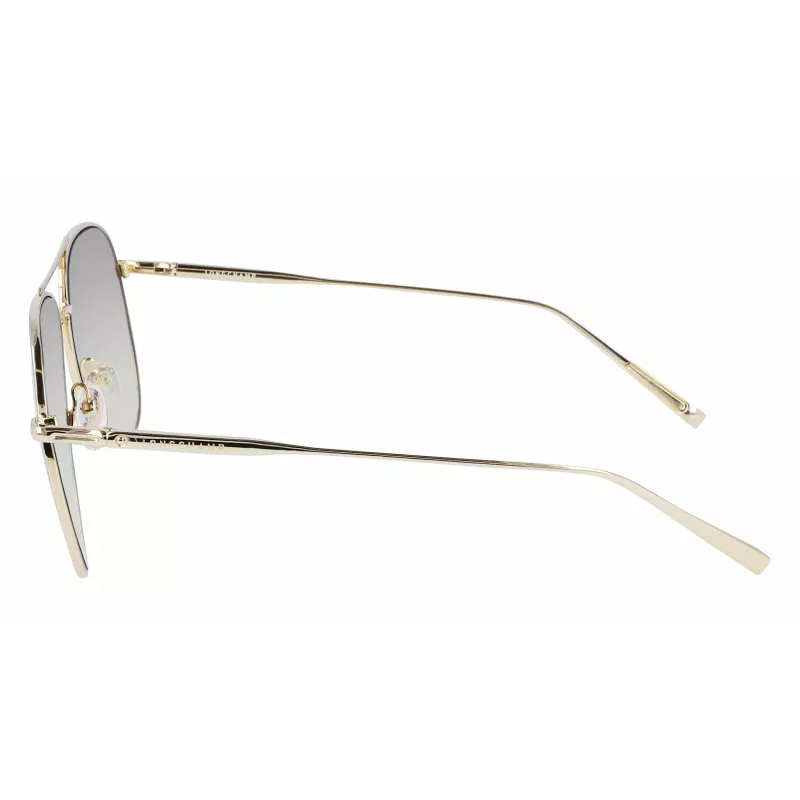 LONGCHAMP LO139S712 Damskie okulary przeciwsłoneczne Butterfly - Czarna oprawka, szare soczewki gradientowe 59mm