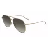 LONGCHAMP LO139S712 Damskie okulary przeciwsłoneczne Butterfly - Czarna oprawka, szare soczewki gradientowe 59mm