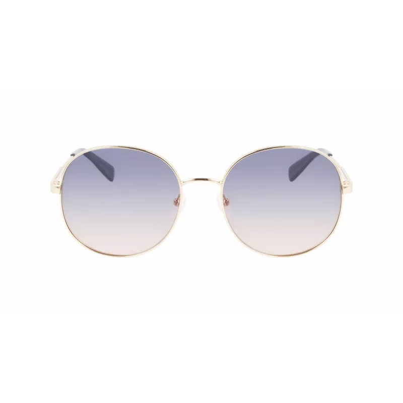 Okulary przeciwsłoneczne damskie Longchamp LO161S-704, oprawka Havana, soczewki gradientowe brązowe, 59mm