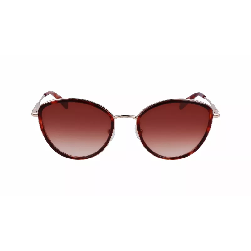 Okulary przeciwsłoneczne Longchamp LO170S 5420612 dla kobiet - Havana/Brąz - 54/20/140 mm