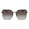 Okulary przeciwsłoneczne damskie Longchamp LO173S5715001 - czarna oprawka, szare szkła, 57 mm