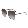 Okulary przeciwsłoneczne damskie Longchamp LO173S5715001 - czarna oprawka, szare szkła, 57 mm