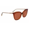 Damskie okulary przeciwsłoneczne Longchamp LO729S kocie oko havana brąz gradient 55/17/140