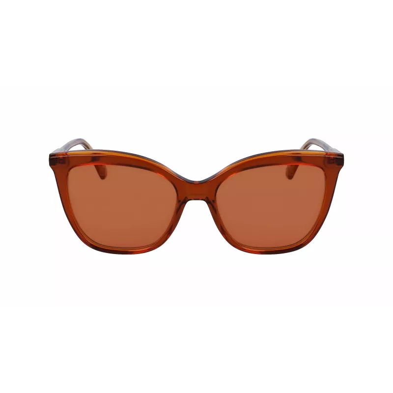 Damskie okulary przeciwsłoneczne Longchamp LO729S kocie oko havana brąz gradient 55/17/140